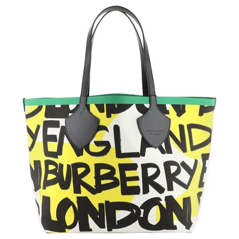 burberry large graffiti|Burberry London Large Giant Graffiti Print Tote .